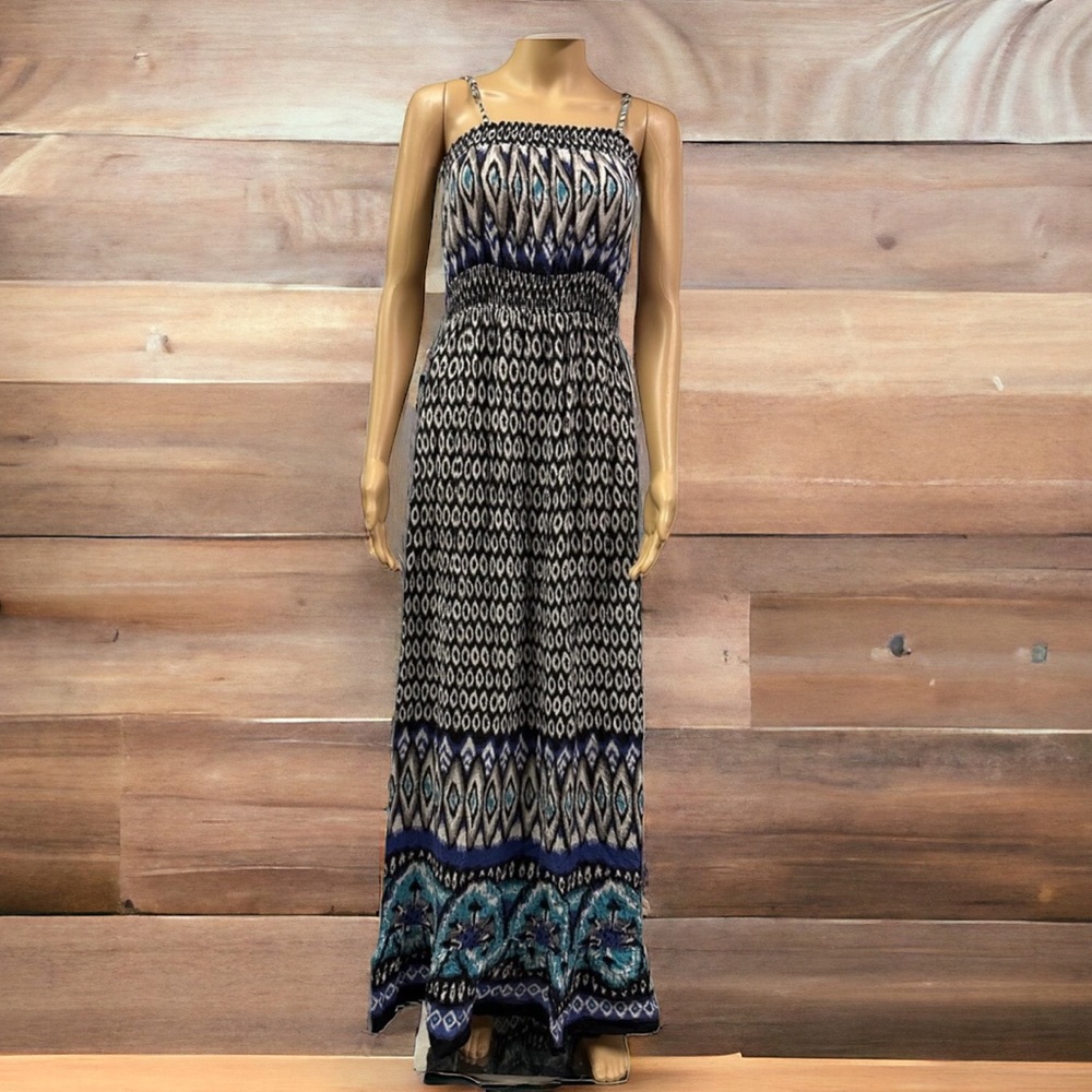 World Market Maxi Adjustable Spaghetti Strap Maxi Dress Womens Small to Medium - Picture 8 of 8